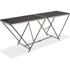Taittuva tapetointipöytä mdf ja alumiini 200x60x78 cm