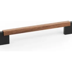 Tankovedin Beslag Design Duo Mini, 194.6x35x12mm, cc160mm, pähkinä/laavanharmaa