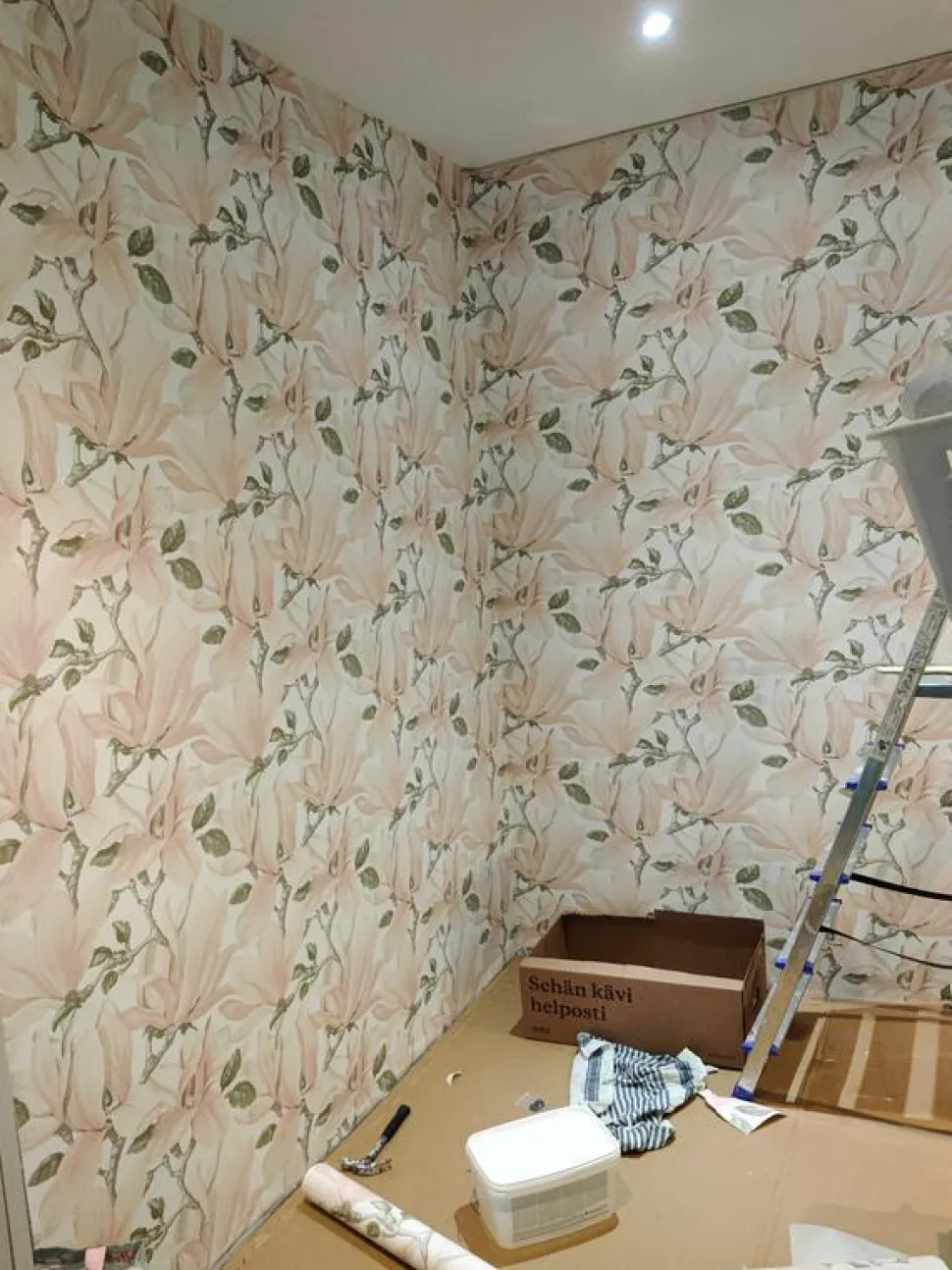 Tapetti Decor Maison Belle 5347-2, non-woven, ruusu, romanttinen, vaalea/punainen