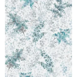 Tapetti Flora kukkakuvio, vinyylipinta, romanttinen, eri värejä
