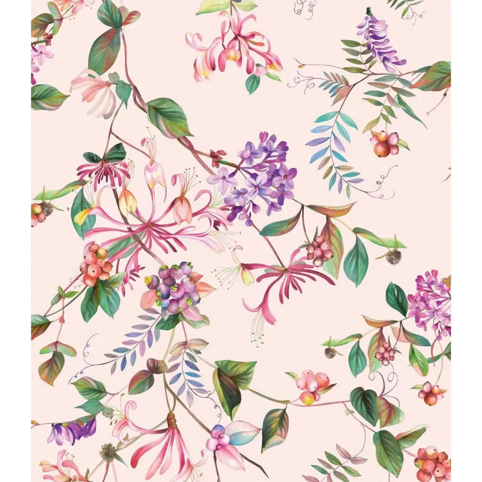 Tapetti Flora köynnös, vinyylipinta, eri värejä