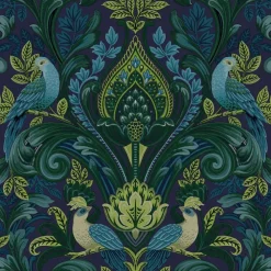 Tapetti Grandeco Arcadia A67801-A67802, non-woven, vinyylipinta, lintu