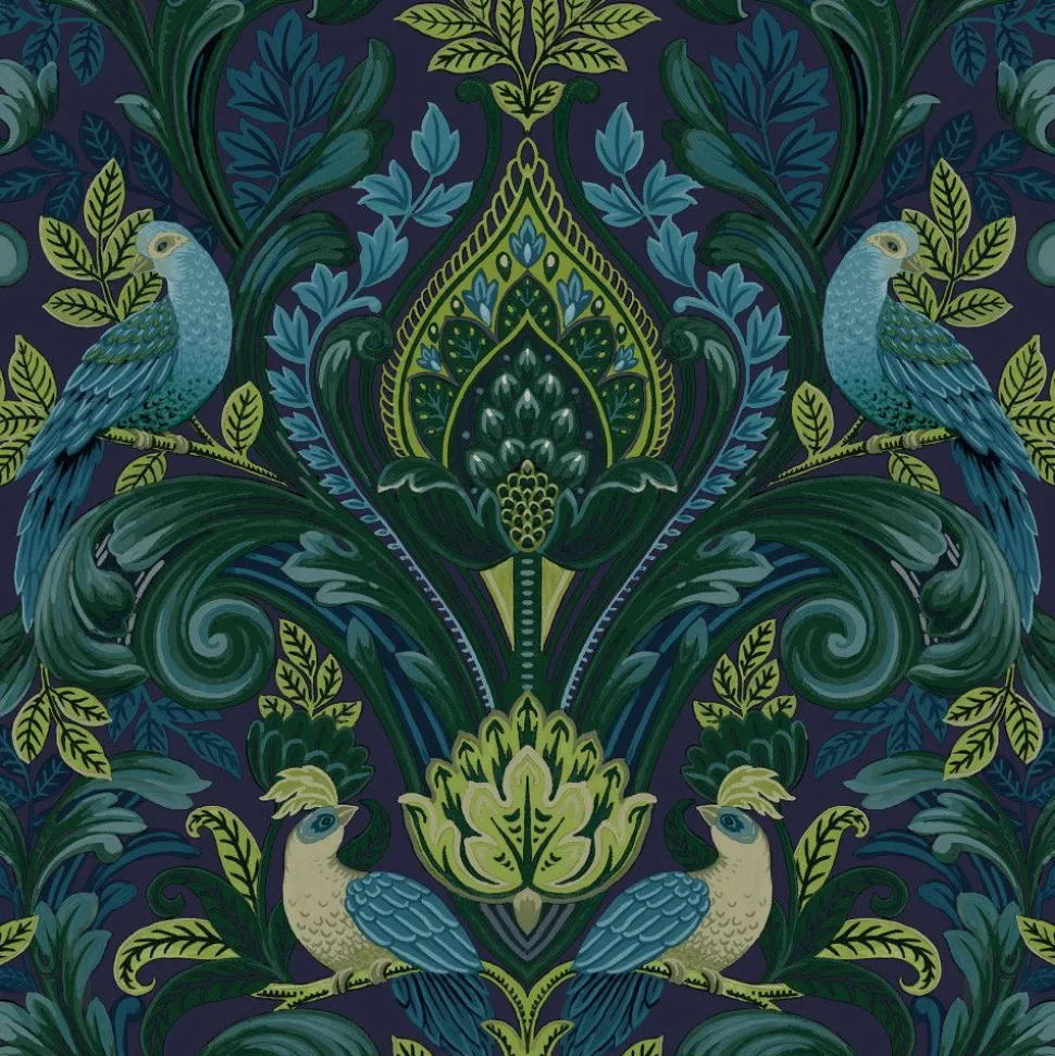 Tapetti Grandeco Arcadia A67801-A67802, non-woven, vinyylipinta, lintu