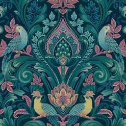 Tapetti Grandeco Arcadia A67801-A67802, non-woven, vinyylipinta, lintu