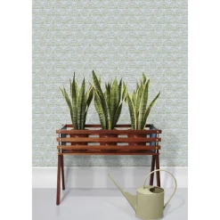 Tapetti Mini Moderns Metroland, paperi, kaupunki, moderni, sini-vihreä