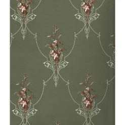 Tapetti Sandudd Isoäidin aikaan 4833-3, non-woven, maalaisromanttinen, vihreä/ruskea