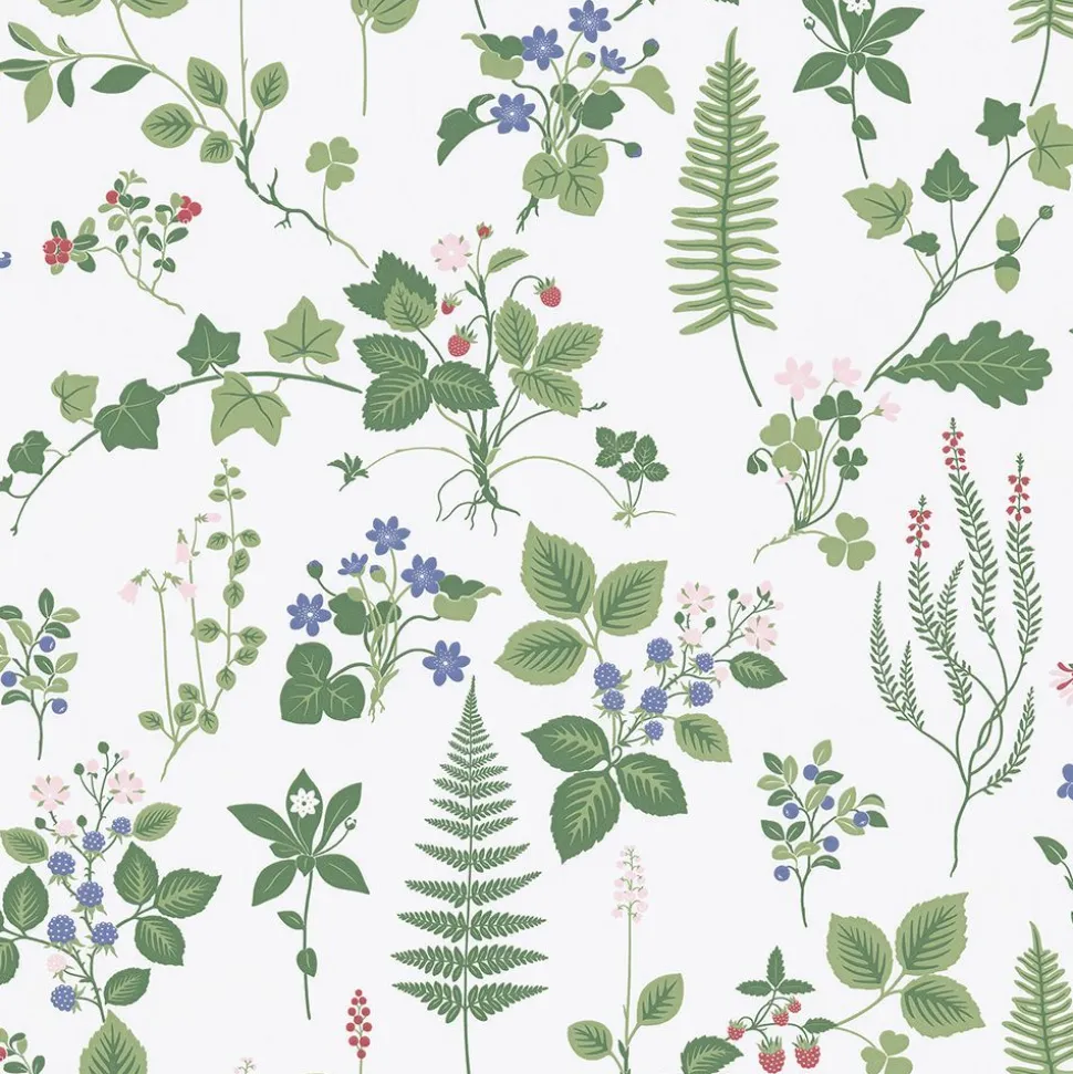 Tapetti Sandudd Metsäpolku 5259-3, 0,53x11,2m, non-woven, romanttinen, vihreä
