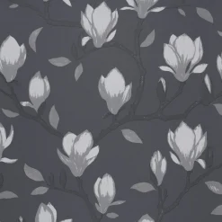 Tapetti Sandudd Unelmia 5228-6, 0,53x11,2m, non-woven, romanttinen, tummanharmaa