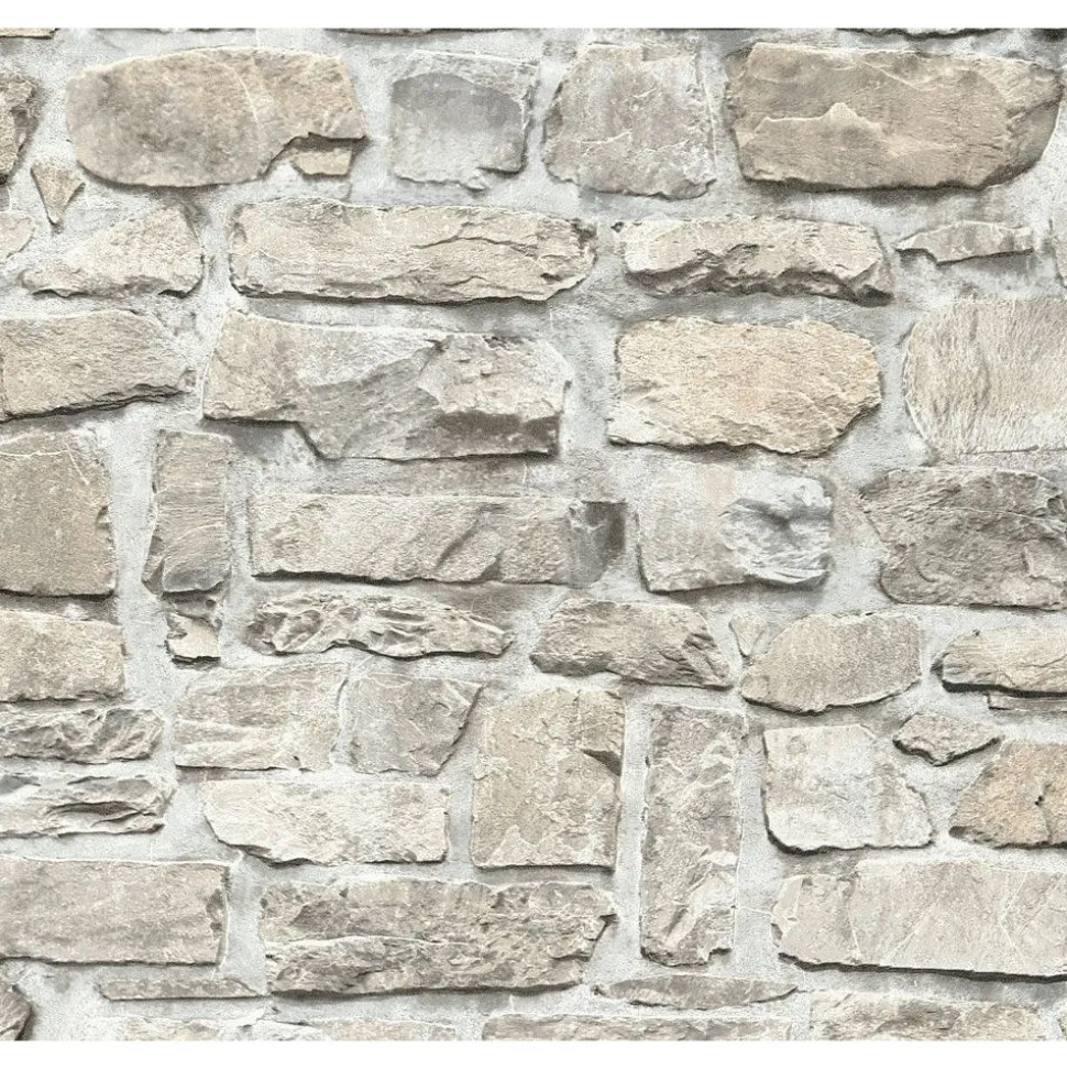 Tapetti A.S. Creation Best of Wood'n Stone II C T3702, harmaa/beige