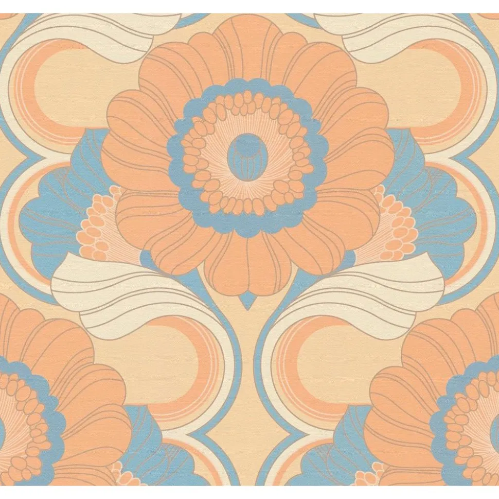 Tapetti A.S. Creations Retro chic, 39530-4, vintage, keltainen