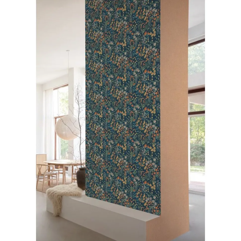 Tapetti Grandeco Arcadia A70903, non-woven, vinyylipinta, sininen