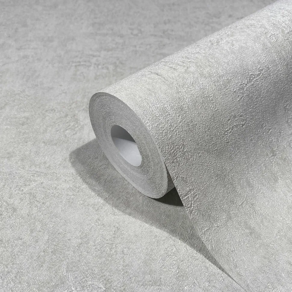 Tapetti Marburg Kyoto 1834517, vinyylipinta, yksivärinen, valkoinen