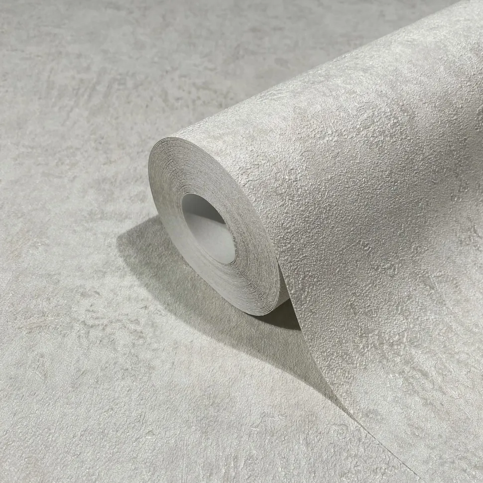 Tapetti Marburg Kyoto 1834517, vinyylipinta, yksivärinen, valkoinen