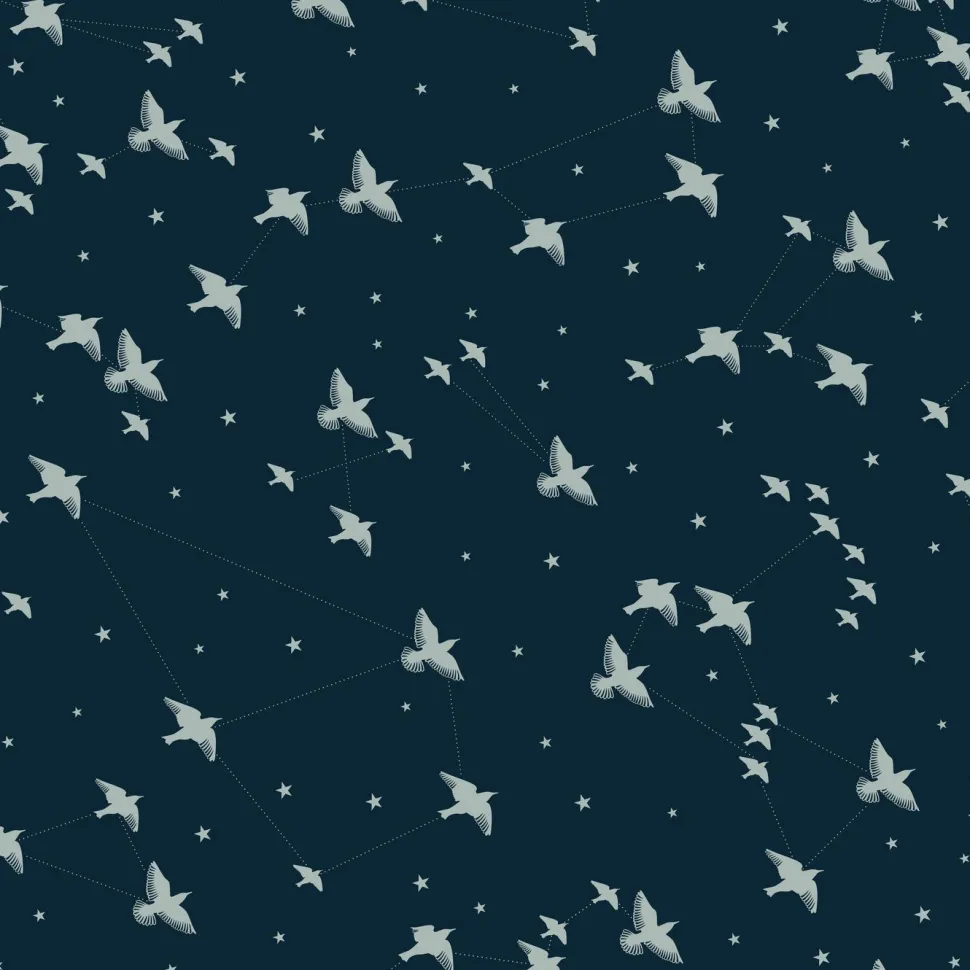 Tapetti Mini Moderns Star-ling, non-woven, vaaleansininen