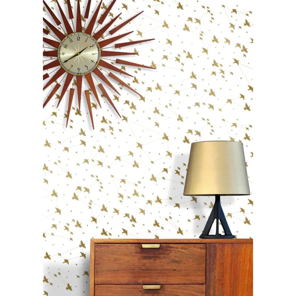 Tapetti Mini Moderns Star-ling, non-woven, vaaleansininen