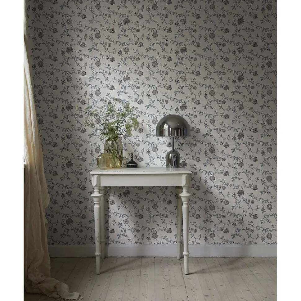 Tapetti Sandberg Adelaide, non-woven, maalaisromanttinen, terrakotta