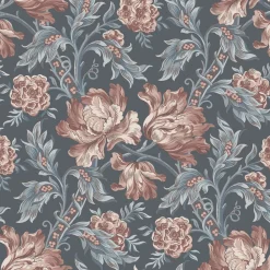 Tapetti Sandberg Amelia, non-woven, maalaisromanttinen, indigonsininen