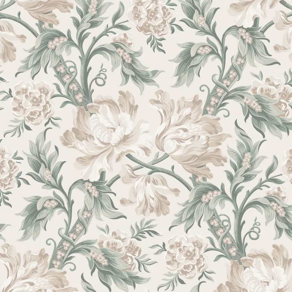 Tapetti Sandberg Amelia, non-woven, maalaisromanttinen, indigonsininen