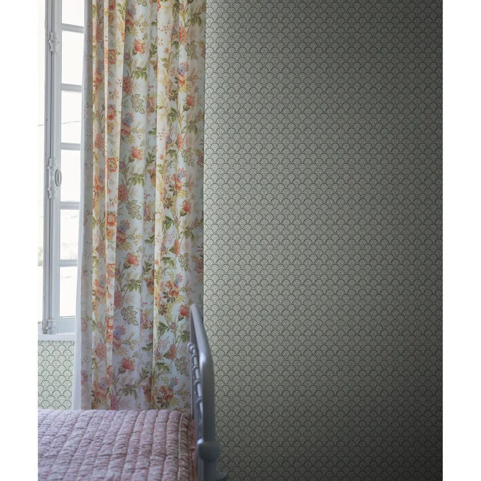 Tapetti Sandberg Beata, non-woven, vintage, mustavalkoinen