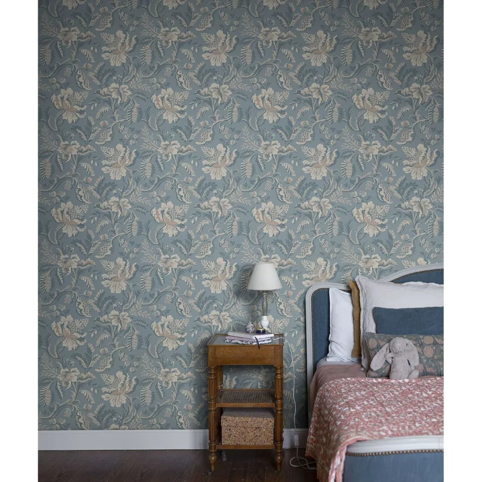 Tapetti Sandberg Daphne, non-woven, kukka, maalaisromanttinen, pastelli