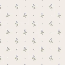 Tapetti Sandberg Mimi, non-woven, romanttinen, indigonsininen