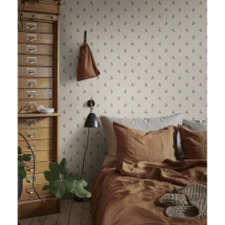 Tapetti Sandberg Mimi, non-woven, romanttinen, indigonsininen