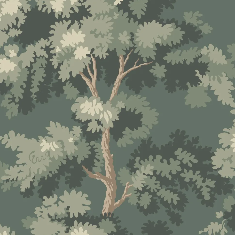 Tapetti Sandberg Raphaël 444-11, non-woven, kasvi, valkoinen