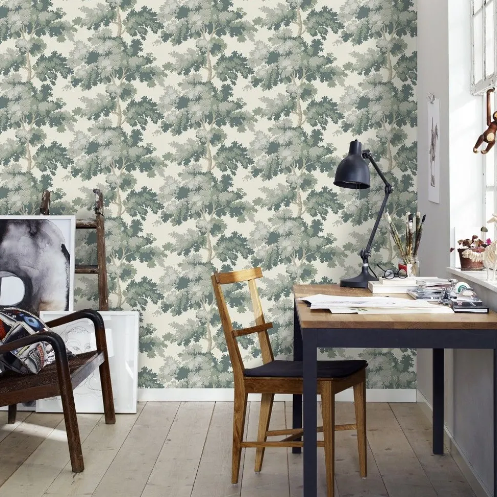 Tapetti Sandberg Raphaël 444-11, non-woven, kasvi, valkoinen