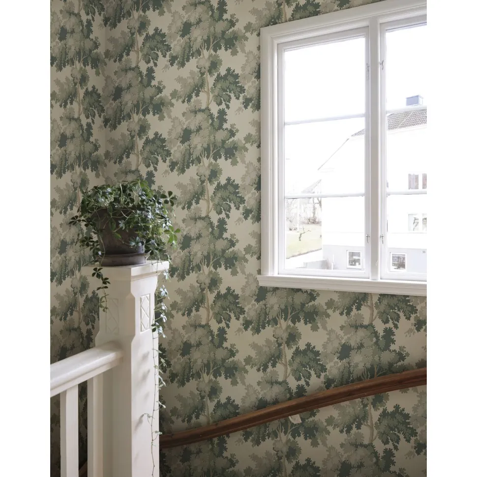Tapetti Sandberg Raphaël 444-11, non-woven, kasvi, valkoinen