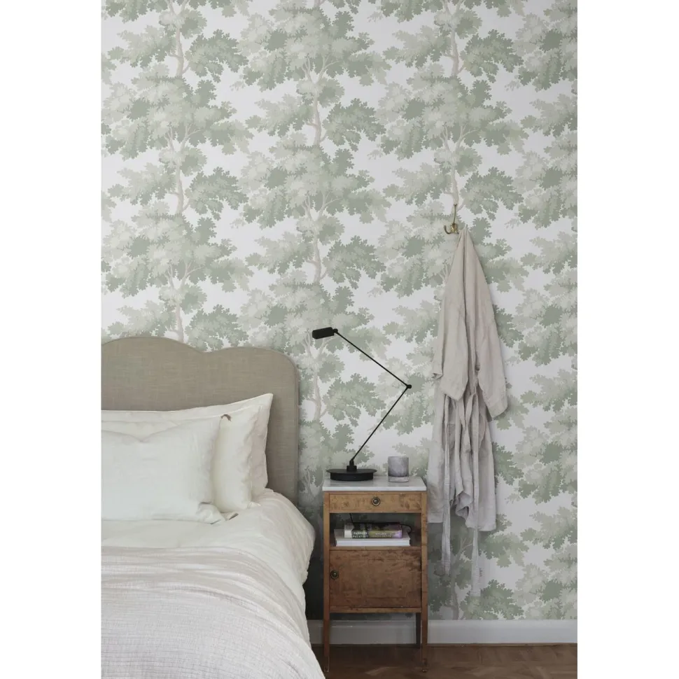 Tapetti Sandberg Raphaël 444-11, non-woven, kasvi, valkoinen