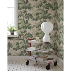 Tapetti Sandberg Raphaël 444-11, non-woven, kasvi, valkoinen