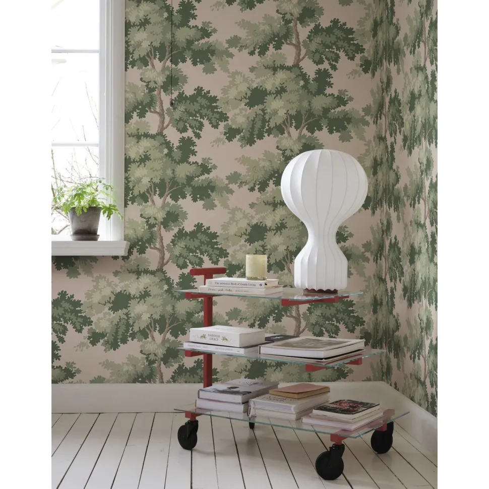 Tapetti Sandberg Raphaël 444-11, non-woven, kasvi, valkoinen