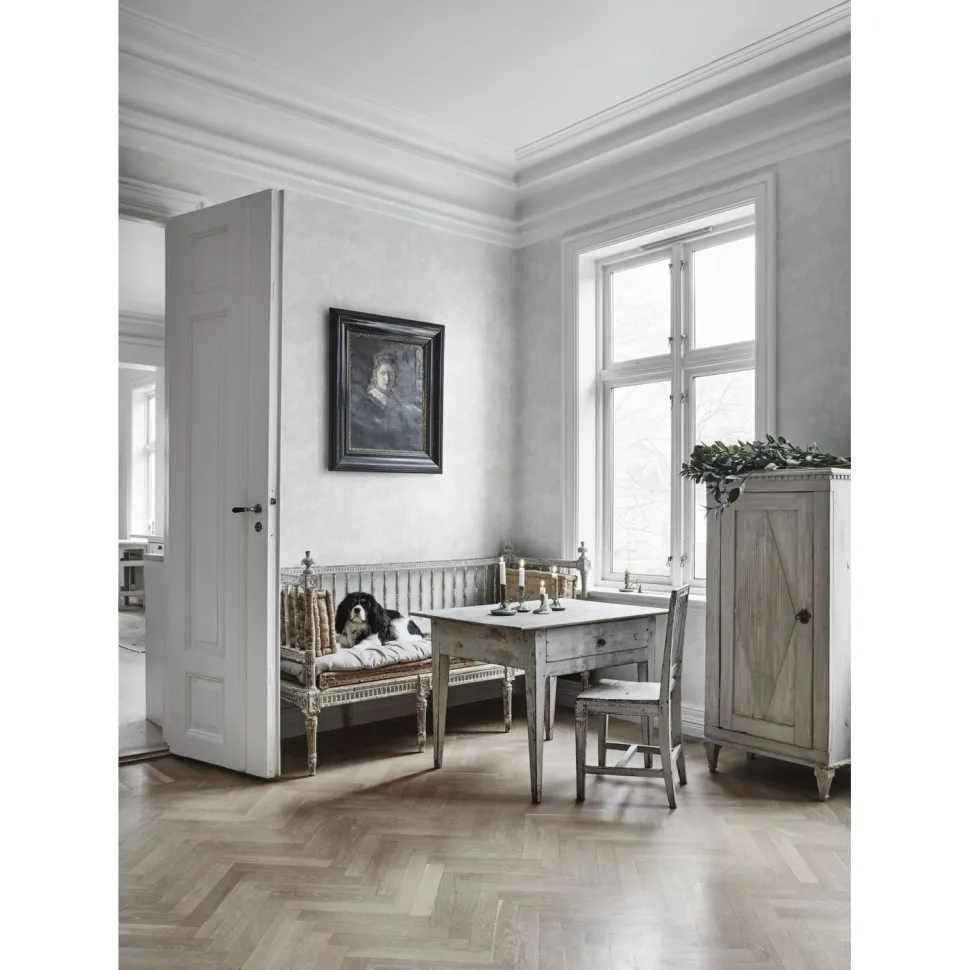 Tapetti Sandberg Raphaël 444-11, non-woven, kasvi, valkoinen