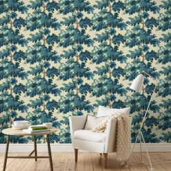 Tapetti Sandberg Raphaël 444-11, non-woven, kasvi, valkoinen