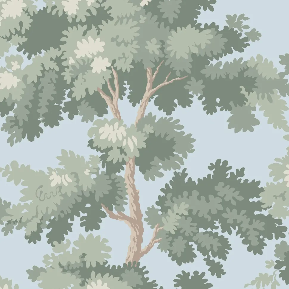 Tapetti Sandberg Raphaël 444-11, non-woven, kasvi, valkoinen