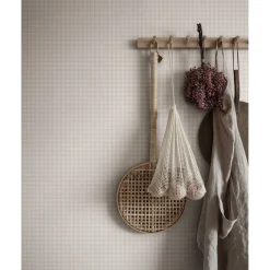 Tapetti Sandberg Ruta, non-woven, ruutu, vaaleanvihreä