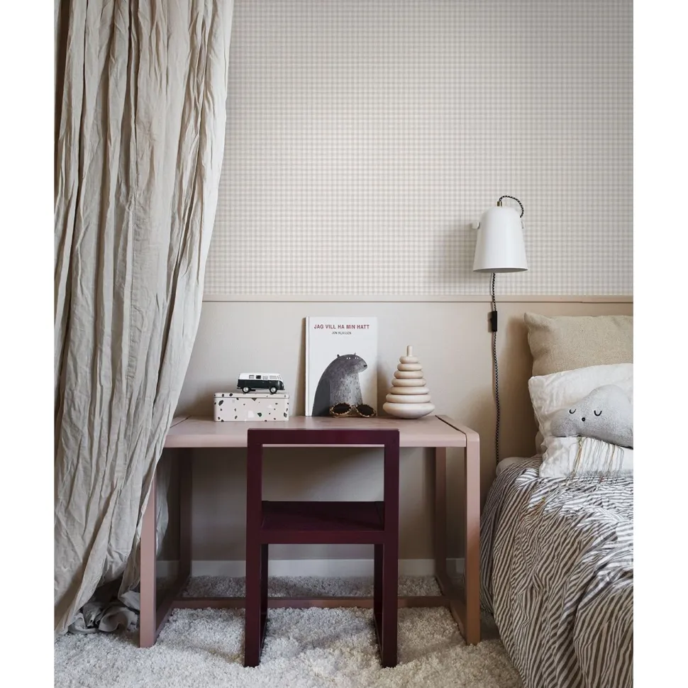 Tapetti Sandberg Ruta, non-woven, ruutu, vaaleanvihreä