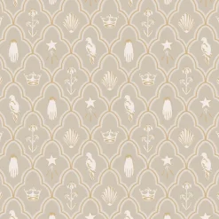 Tapetti Sandberg Turtledove, non-woven, ornamentti, indigonsininen
