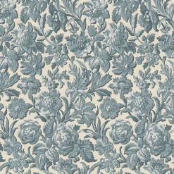 Tapetti Sandberg Valentin, non-woven, kukka, hiilenharmaa