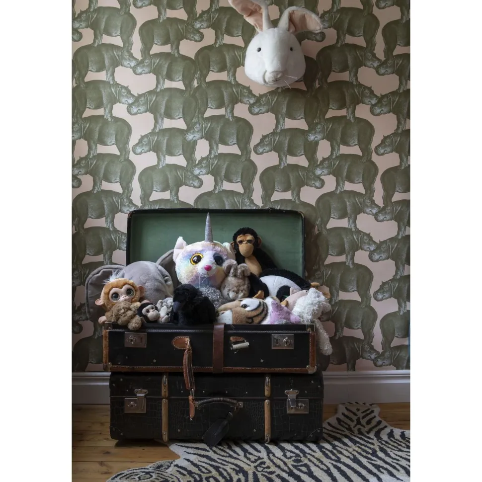 Tapetti Studio Lisa Bengtsson Hippo, non-woven, beige