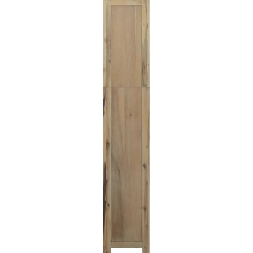 3-tasoinen kirjahylly 80x30x80 cm akaasiapuu
