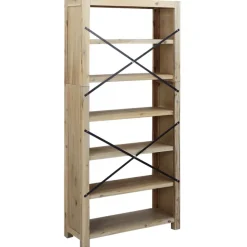 3-tasoinen kirjahylly 80x30x80 cm akaasiapuu
