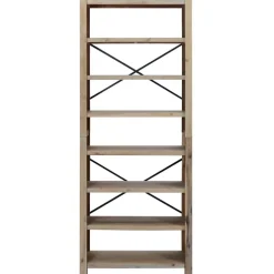 3-tasoinen kirjahylly 80x30x80 cm akaasiapuu