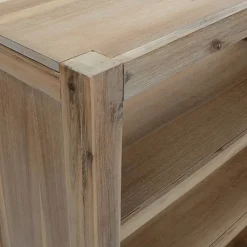 3-tasoinen kirjahylly 80x30x80 cm akaasiapuu