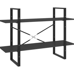 5-tasoinen kirjahylly 60x30x175 cm lastulevy harmaa