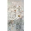 Taulu Home4You 60x120 cm, valkoiset kukat, beige