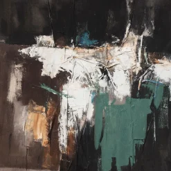 Taulu Home4You 120x120 cm, abstrakti ilta, monivärinen