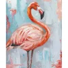 Taulu Home4You 80x100 cm, flamingo, vaaleanpunainen