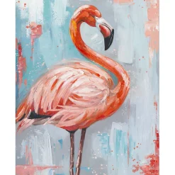 Taulu Home4You 80x100 cm, flamingo, vaaleanpunainen