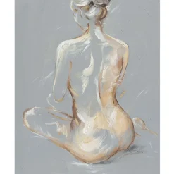 Taulu Home4You 80x100 cm, istuva nainen, monivärinen